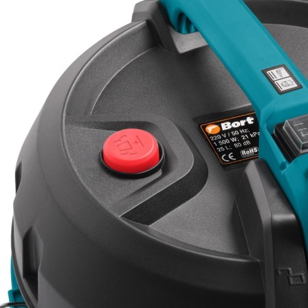 Vacuum cleaner BORT BSS-1525, 1500/300 watts, dry/wet cleaning, 25 l, black-4