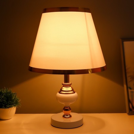 Glykeria table lamp E27 40W white-gold 25x25x40 cm-1