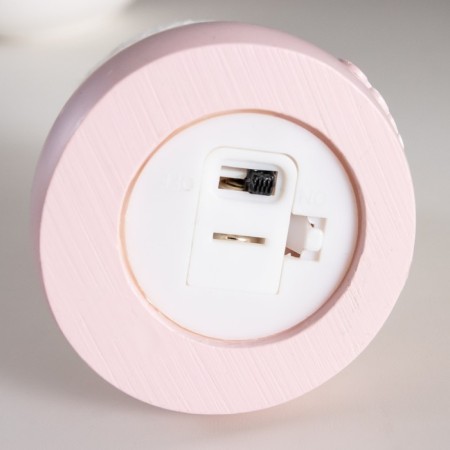 Nightlight "Bear" LED from batteries pink 6x6x10 cm Risalux-8