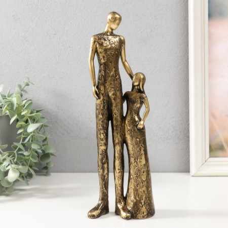 Souvenir Polystone "Father and Daughter" 9.5x5.5x27.5 cm