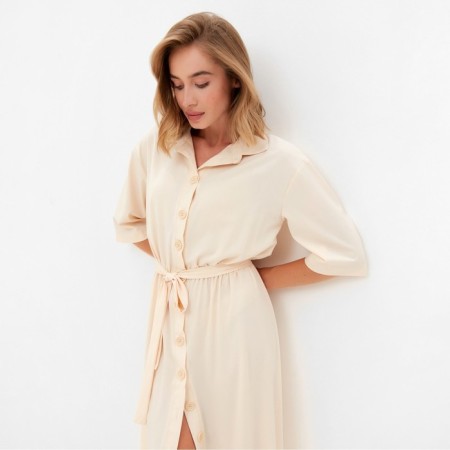Women's dress minku: enjoy Beige color, rr 48-1