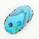 The toy is soft for dogs "slippers with a rope", with a squeak, 15 cm, blue