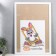 Photo frame plastic 40x60 cm 1081 white