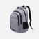 A backpack with a zipper, 2 external pockets, color gray color