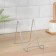 A stand for covers and cutting boards of a shares, 14 × 11 × 17 cm, chrome color