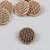Button metal for creativity "chain" 2x2x0.7 cm