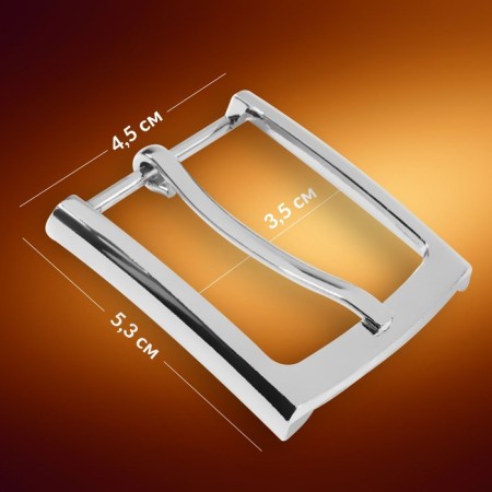 A belt buckle 5.3 × 4.5 cm, 35 mm, silver color-1