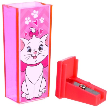 Plastic rectangular sharpener, aristocrats cats-3