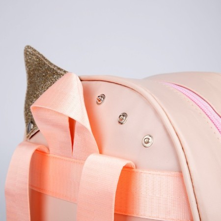 Baby backpack for girls with sparkles "Fox", removable elements, 27x23x10 cm-5