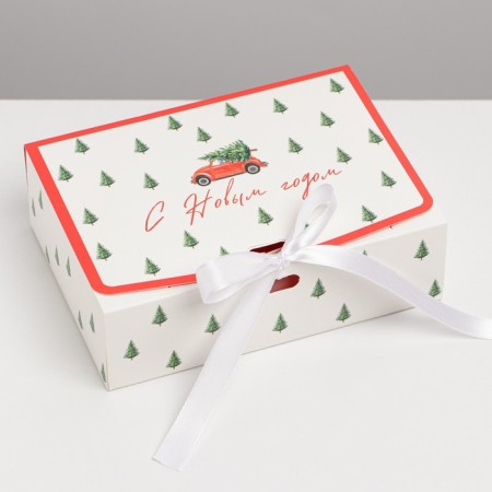 Double -sided folding box “Happy New Year”, 16.5 x 12.5 x 5 cm, New Year-2