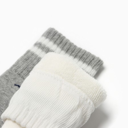 Set of terry socks crumb I am Basic Line, 2 pairs, 6-12 months, milk/gray-3