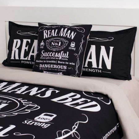 Bed linen "Ethel" 2 SP Real Man 175x215 cm, 200x220 cm, 50x70+3 cm - 2 pcs-4