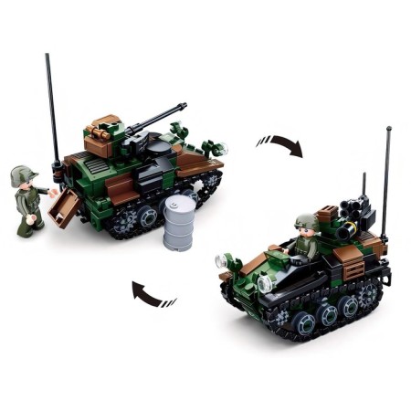 Designer of Model "Tank", 2 assembly options, 245 parts-2