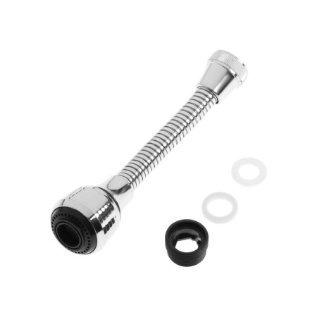 Zein aerator, stream adjustment, on a flexible hose, 160 mm, universal, plastic-11