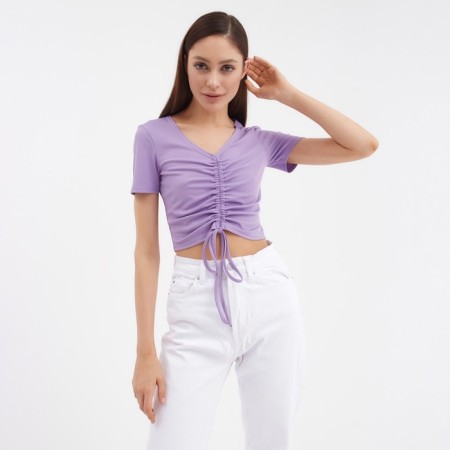 Women's T-shirt on the Mist Mist size 48-50, lilac color