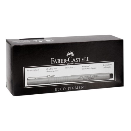 The handle capillary for drawing and drawing Faber-Castell Liner ECCO Pigment 0.4 mm, pigment, black, 166499-1