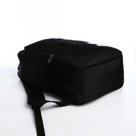 Young backpack from textiles on lightning, 4 pockets, black/red color-4