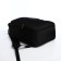 Young backpack from textiles on lightning, 4 pockets, black/red color