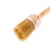 Round brush MTX 82044, pro, natural bristles, wooden handle, 30 mm