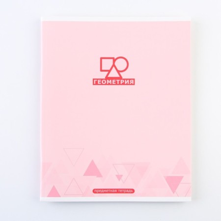 An objective note 48 sheets, A5, Minimalism, with reference materials “September 1: Geometry”, cover coated cardboard 230 gr., Inner block in a cage 80 gr., Whiteness up to 80%, block No. 2.-6