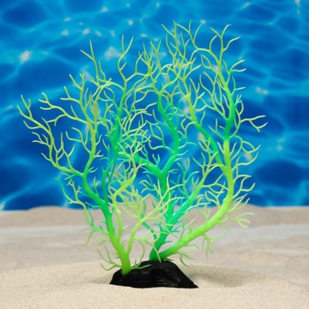 The plant is artificial aquarium, luminous, 20 cm, green