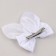 Hair bow White School "Fairy" on a hairpin, 11.3 x 12.6 cm