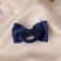 Hair elastic band "Schoolgirl" Bant Strochi, 6 cm, white and blue