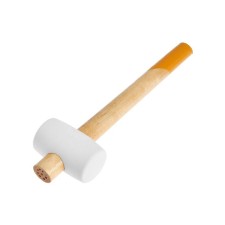 Kiyanka tundra, wooden handle, white rubber, 45 mm, 225 g