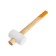 Kiyanka tundra, wooden handle, white rubber, 45 mm, 225 g