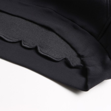Male sweatshirt is laid down, the color is dark gray, size 50-7