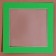 Paspartt frame size 24 × 24 cm, transparent sheet, adhesive tape, green color