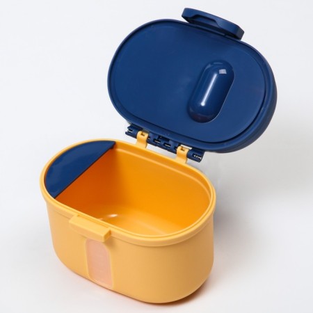 Container for storing baby food "Crown", 240 gr., Yellow color-9