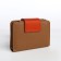 Women's wallet on a magnet, brown color