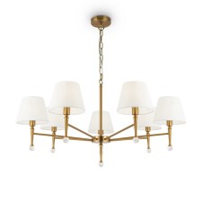 Suspension lamp Freya Fr5190PL-07BS1 Rosemary, 900x900x1460 mm, E14, 7x40W, brass color