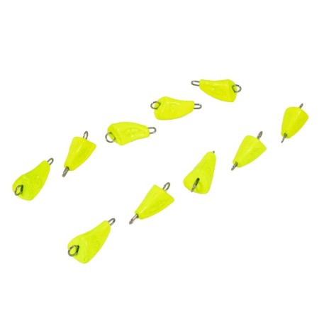 Cargo bullet-excentric painted pissy Yaman 10 pcs., 8 g, yellow-3