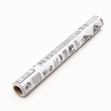 Paraffinated paper "French newspaper" 38 x 10 m-3