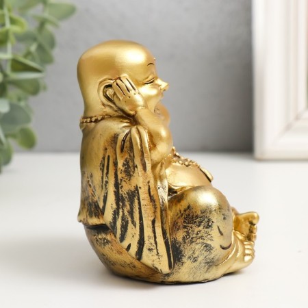 Souvenir Polystone "HOTEY I do not see/I do not hear/I will not say anything" MIX 10x8x7 cm-2