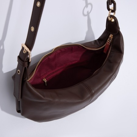 Bag bag, lightning department, adjustable belt, brown color-4