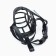 Dog muzzle No. 4 with a tripartite strap, rubber, DN 9 cm, ohm 31.5 cm, black
