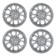 Wheel caps r13 "pilot", silver, set 4 pcs