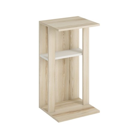 Baste table, 400 × 350 × 750 mm, chipboard, color deciser white / white diamond-1