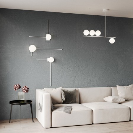 Wall lamp EUROSVET Fredo 40034/1, E14, 1x60W, 400x155x650 mm, white color-4