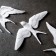 Suspended decor "swallows" a set of 3pcs, white, 20x21x5cm