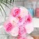 Soap roses, pink and white, set of 9 pcs.
