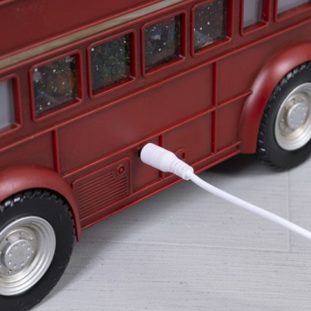 LED figure "Bus" 30 × 19 × 11 cm, plastic, AAX3 batteries (not complete), USB, glow warm white-3