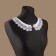 Collar sewing, guipyur, 22 × 6.5 cm, white color