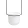 A set of suspended pots for plants TRIFLORA, White, 3 pcs.