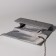 Female bag, valve department, long chain, silver color