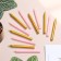 Set of candles for the Cake "Spark", 12 pcs, 8 cm, pink and gold metallic