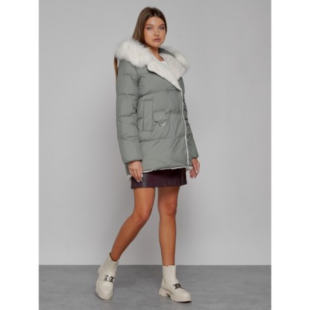 Winter jacket, size 48, light green color-2